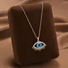 Comercio Exterior de Amazon Venta Caliente Collar de Acero de Titanio Temperamento Femenino Circonita Microincrustada Personalidad Cadena para Clavícula de Alto Sentido Colección Joyería