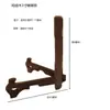 Suporte para chá Pu'er de madeira maciça para asa de frango, suporte de prato de cerâmica, porta-retrato, suporte de exibição de ornamento de pedra, suporte de prato redondo, suporte espessado