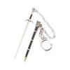 Juego de Tronos Espada Garra Larga Mini Circundante Cuchillo Abrecajas Express con Vaina Metal Juguete Llavero Hoja sin Abrir