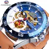 Nuevo Reloj Mecánico Automático Impermeable Casual de Moda para Hombre Estilo Europeo y Americano Forsining