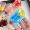 Presilha de Cabelo Criativa Estilo Férias Sorvete de Melancia Verão Desenho Animado Tubarão de Sorvete de Chocolate Acessório de Cabelo Meio Preso para Mulheres