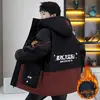 Abrigo de Invierno para Hombre, Parka con Capucha, Casual con Forro de Felpa, Engrosado, Chaqueta de Trabajo Cálida, Cortavientos, Nueva Moda de Invierno 2025