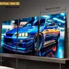 Pintura 3D Mural de Carro Pintura para Pendurar Fábrica de Origem Cartaz Pintura Decorativa Núcleo de Pintura em Tela com Moldura de Madeira de Pinus