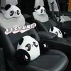 El reposacabezas y soporte lumbar para coche Blue Rain, con un lindo diseño de panda, proporciona un soporte cómodo para el cuello y la espalda, y es adecuado para todas las estaciones.