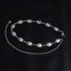 Cadena de Cintura de Disco Metálico Ajustable Accesorios para Falda de Mujer Cinturón Cadena Versátil para Suéter Sello de Cintura Delgado Bohemio