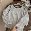 Novo Estilo Coreano de Início de Outono Camisa Listrada Simples Feminina Temperamento Commuting Single-Breasted Solto Casual Versátil Top Transfronteiriço