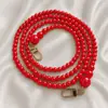 Cadena de Bolso de Perlas Fábrica Venta al por Mayor Correa Larga Hombro Único Correa Larga para Hombro Accesorios para Bolso de Equipaje Correa Cruzada