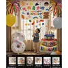 Montaje de Escena de Cumpleaños Decoraciones con Globos para Niña de 2 Años, Ambiente de Fiesta Ceremonial, Accesorios para Fotos para Niño de 3 Años
