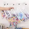 Bolsa de armazenamento para blocos de montar, organizador de brinquedos de quebra-cabeça, bolsa de malha, armazenamento para peças pequenas de crianças, bolsa com zíper, caixa transparente