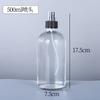 Botella Boston Transparente de Gama Alta Botella con Atomizador Engrosada Botella Gotero de Vidrio Botella para Aceites Esenciales Botella de Presión Recargable