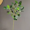 Película de Hoja de Planta Verde Simulada, Hoja de Orquídea, Hoja de Campana Japonesa, Hoja de Múltiples Pétalos, Accesorios para Arreglos Florales de Boda y Hogar Transfronterizos