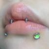 Corona de moca colorida asta labio uña de mano uña de oreja piercing de hueso interno joyería acero de titanio nicho ins chica popular linda