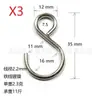 En stock gancho S de anillo cerrado de metal gancho S de hierro acero inoxidable gancho S gancho para colgar gancho transfronterizo