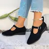 Zapatos de Mujer de Talla Grande Cómodos Estilo Europeo y Americano Comercio Exterior Nueva Colección Primavera y Verano 2026 Versátiles Transfronterizos Retro Casuales