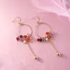 Pendientes de Borla Circulares de Plata de Ley S925 Tonglin para Mujer, Largos, Elegantes, con Campanillas Pequeñas, Pendientes Bohemios, Venta al por Mayor