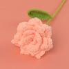 Ramo de flores semiacabado de ganchillo con flores de lana tejidas a mano, con simulación de rosas puntiagudas, acabado transfronterizo, regalo al por mayor