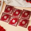 Novo envelope vermelho fosco e espesso para casamento, pacote criativo para lembrancinhas de casamento com tema de mil yuans, envelope vermelho para troco com abertura frontal, vários estilos opcionais.