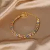 Joias Huabi Atacado Europeu e Americano Estilo Ins Design de Nicho Colar Versátil Feminino Cor Galvanizada Ouro Pulseira Colar