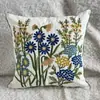 Funda de Almohada Pequeña Bordada de Margarita para Siesta en la Oficina, Coche, Cojín de Sofá al por Mayor, Almohada No Incluida, Artesanía de Bordado