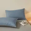 2026 Nuevo Estilo Juego de Cuatro Piezas 100% Algodón Color Sólido Bicolor Estilo Sencillo Funda Nórdica de Algodón Puro Múltiples Especificaciones Disponibles