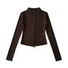 Conjunto de chaqueta tipo cárdigan de yoga con cuello alto, corte slim, forro polar estilo americano y pantalones de pierna ancha para mujer, pantalones de chándal con forro polar otoño/invierno 2025