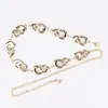 Cadena de cintura para mujer de alta gama versátil decorativa cinturón para falda moda femenina casual turquesa vintage cadena para pantalón al por mayor