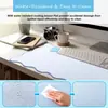Jogo americano com borda ondulada estilo fofo mouse pad para meninas escritório interno tecido à prova d'água antiderrapante resistente à sujeira ip