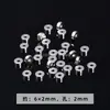 Cuentas martilladas de acero inoxidable, cuentas sueltas, cuentas de tubo de bambú, cuentas espaciadoras, colgantes, clips O, accesorios para pulseras DIY, componentes para joyería al por mayor