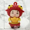 Chaveiro do Ano do Carneiro Carneiro Ganhe uma Fortuna Boneco de Borracha Macia Pingente Desenho Animado 2027 Boneco do Ano do Carneiro Ovelhinha Ornamento Presente