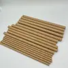 Estilo nuevo fábrica en stock papel kraft degradable material duradero 12mm popote de papel popote para té de burbujas venta al por mayor