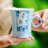 Taza de té Zui Mo Lan Zhi para el hogar, taza especial para el anfitrión, cerámica, juego personal de té Gongfu con asa, taza para beber