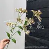Flores Artificiales: Flores de Fresia, Lirio y Campanilla para Salones de Bodas, Celebraciones de Bodas, Decoración del Hogar, Decoraciones de Techo y Arreglos Florales