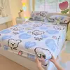 Sábana Bajera Ajustada de Jacquard de Terciopelo de Frijol Espesado, Polar Cálido de Invierno, Protector de Colchón Espesado, Cubierta de Colchón Marrón, Ropa de Cama