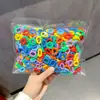 500 Anillos de Bambú para el Cabello sin Pelusa para Niños, Anillos para el Pulgar de Niñas, Anillos para el Cabello, Diademas con Banda de Goma de Alta Elasticidad