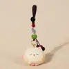 Llavero Colgante Tallado en Madera Hecho a Mano Gatito Colgante para Bolsa Curativa Linda para Mujeres Regalo de Cumpleaños