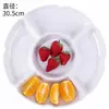 Plato de Degustación de Frutas con Tapa, Plato Dividido para Postre, Pan, Pastel, Exhibición, Tapa de Bandeja, Plato de Degustación de Bocadillos