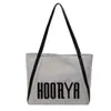 Bolso de Lona de Gran Capacidad para Mujer 2025 Nuevo Trendy de Alta Calidad Casual Bolso de Hombro Estudiante Clase Trabajo Ropa Bolso Tote