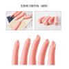 Nuevo modelo de uñas postizas de silicona para práctica de dedos transfronterizos, modelo de simulación de uñas postizas, 5 piezas/juego