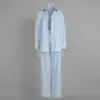 Conjunto de Camisa Listrada e Calça Transfronteiriço Estilo Europeu e Americano 2026 Primavera Novo Conjunto de Duas Peças Feminino com Camisa de Listra Vertical e Gravata Calça Longa