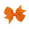 Pinza para el cabello de lazo de color sólido de Amazon transfronterizo, clip lateral para bebé, diadema para bebé de cola de milano para niños, venta al por mayor