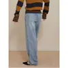 Jeans Rectos de Pierna Ancha de Cintura Alta de Cáñamo y Lyocell para Mujer, Primavera y Verano, con Efecto de Caída, Ligeramente Acampanados, Adelgazantes, Cómodos, Pantalones Largos Casuales