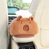 Caja de pañuelos para coche de capibara de dibujos animados, adecuada para uso tanto en casa como en el coche, diseño creativo y lindo