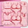En stock 10 incluso diferentes forma de traje de baño molde de silicona herramienta para hornear molde de chocolate molde de hielo molde para gota de pegamento molde para pastel