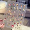 Lindas Pegatinas para Uñas con Personas Estrella 5D en Relieve Tridimensional Adorables Personas Estrella Pegatinas para Uñas DIY Decoraciones Modelo Sl