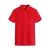Polo de algodón poliéster de manga corta para hombre, overol, ropa de trabajo, camiseta de comercio exterior, camiseta para actividad corporativa, publicidad, logotipo impreso personalizado
