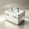 Caja de seguridad hecha de aleación de aluminio con una cerradura de combinación portátil, caja de almacenamiento multifuncional para sellos financieros