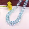 Cuentas de Rueda de Cristal de Color Transparente Alto de 8MM para Pulsera, Collar Hecho a Mano, Accesorios de Joyería