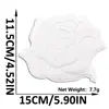 Patch de Bordado de Flor Rosa com Glitter Novo Estilo Patch Floral com Adesivo Termocolante para Decoração de Jaquetas, Sapatos e Malas