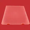 Caixa Quadrada Caixa de Arquivo Transparente Grande Capacidade Doméstica Pequena Tábua de Desenho Caixa de Armazenamento PP Caixa de Arquivo de Ferramentas Desktop