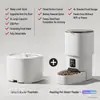 Comedero Inteligente WiFi para Mascotas 4L Dispensador Automático de Comida para Perros y Gatos con Control por App, Temporizador y Grabación de Voz